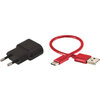 Sigma Schnellladegerät USB-C  inkl. Ladekabel Buster 1100/Buster 1600  Schwarz Rot