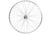 Laufrad hinten 20  406x19 Alu Vollachse 135mm V-Brake Leerlauf MF/NT silber 