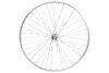 Laufrad hinten 28  622x19 Alu Vollachse 135mm V-Brake Leerlauf MF/NT silber 